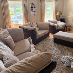 3-2-1 sofa + footstool