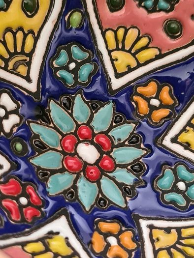 Bowls - Set of 2 Minakari Ceramic Footed Bowl Hand Painted Decorative