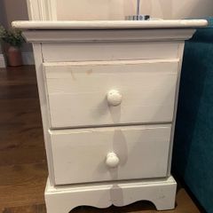 Two drawer bedside table