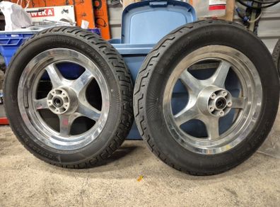 Harley 5 spoke Thunderstar wheels