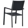 Garden Chairs 4 pcs Black Plastic Rattan Look Image 6