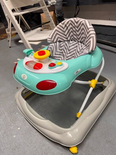 Bouncer + Walker + Travel Cot