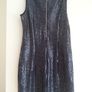 Navy Sequin Dress Image 2
