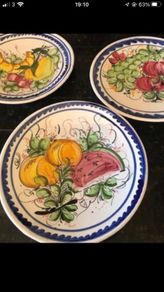 Hand Painted Wall Plates Set