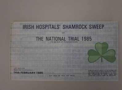 Book of12 Unused 1985 Irish Hospitals Sweepstake Tickets