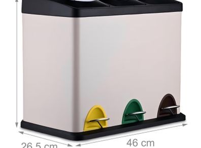 Three Compartment Bin (Small 3x8 litres)