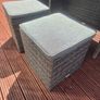 garden table, chairs and stools. Image 3