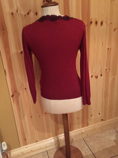 Designer Cardigan with Lace detail