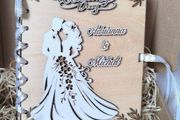 wedding wooden gift card