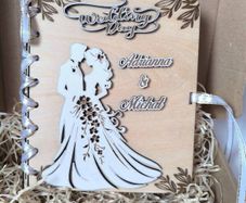 wedding wooden gift card
