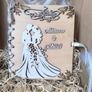 Wedding Gift Card, Personalised Wedding Card, Wooden Wedding Card With Space For Money Image 8