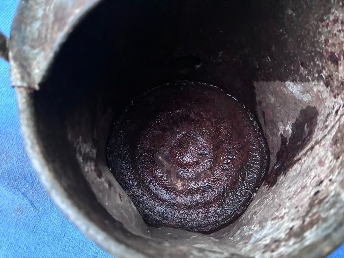 Vintage galvanised watering can