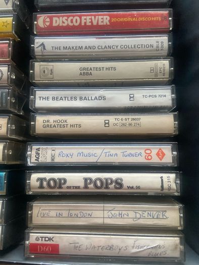 Cassette tapes collection.