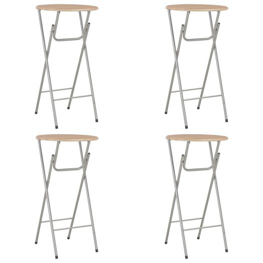 Bar Tables 4 pcs Oak 60x112 cm MDF