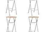 Bar Tables 4 pcs Oak 60x112 cm MDF