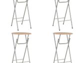 Bar Tables 4 pcs Oak 60x112 cm MDF