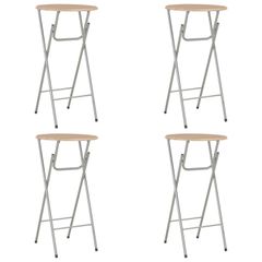 Bar Tables 4 pcs Oak 60x112 cm MDF