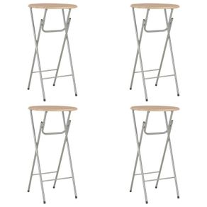Bar Tables 4 pcs Oak 60x112 cm MDF