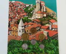 Slovenia pre euro vintage original coins set 1990s BUNC