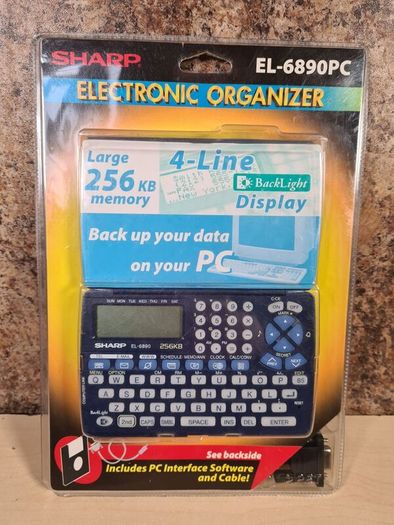 Vintage SHARP EL-6890PC electronic organizer pocket PC BRAND NEW SEALED