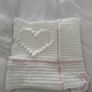 Hand made crochet Pink & White baby blanket Image 4