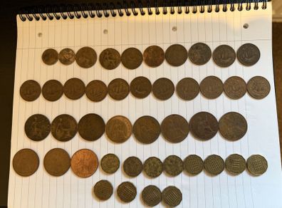 GB Coins - all different  - 44 coins