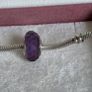 Pandora purple fascinating faceted murano glass charm perfect condition Image 3