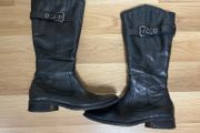 Genuine Leather High boots, size 37(4)