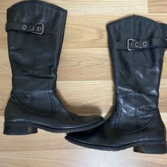 Genuine Leather High boots, size 37(4)