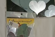 Heart and butterfly shaped wall decorations
