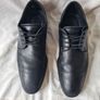ecco tray tech single toe shoes Size 9 eu 44 black leather in good condition Image 3