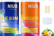 FREE P&amp;P 19Oz Epoxy Resin and Hardener Kit,Crystal Clear Epoxy Resin Not Yellowing and No Bubble Self Leveling for DIY Jewelry Making of The Casting Resin with Bonus Measuring Cups Sticks &amp; Gloves