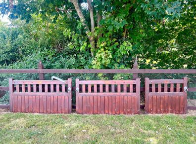 Hardwood gates for sale.