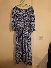 Blue print summer dress