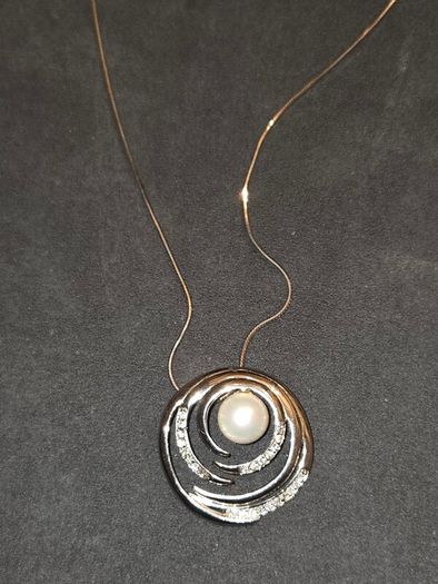 925 Sterling Silver and Pearl Necklace