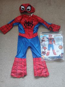 Spiderman Halloween Costume - Age 3 to 4