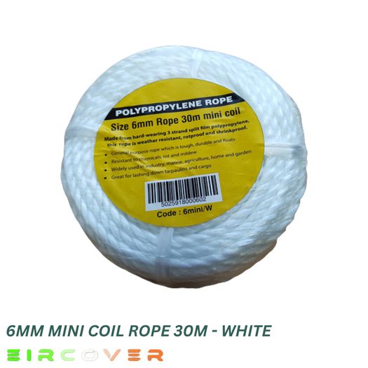General purpose  Coil Rope - 8mm / 30m - Blue