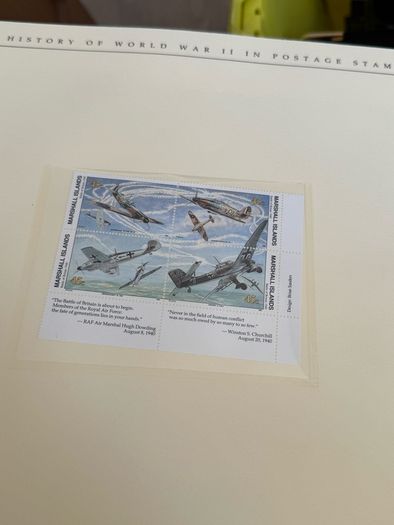 The History of World War II in post stamps