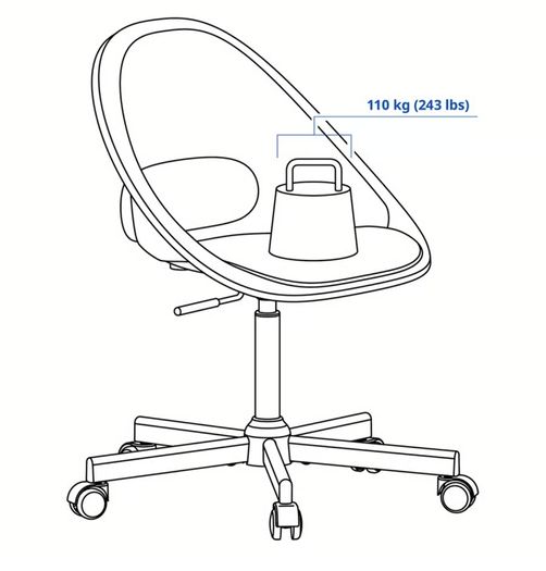 Plastic Swivel Chair - Ikea ELDBERGET