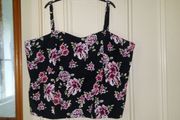 BNWT So Fabulous Plus size corset floral top size UK26 EU52 Postage included