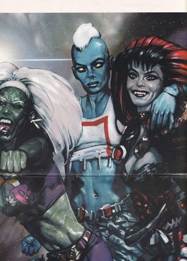 2000ad Special (1988) Space Girls Poster Ipc Magazines Uk Comic