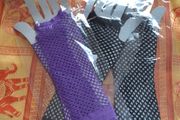 3 fingerless gloves
