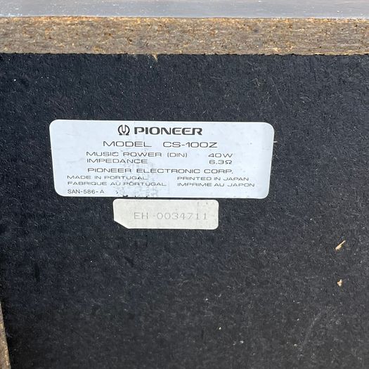 Vintage Pioneer CS-100Z Hi-Fi Speakers Pair 40W - FAULTY