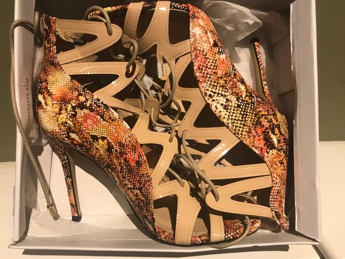 Snakeskin high heels