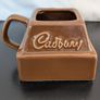 Cadbury Ceramic Advertising Pot Brown Glazed Vintage Image 2