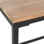 Single Pedestal Desk Solid Firwood and Steel 100x50x76 cm Image 9