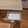 Small wooden table with drawer Image 3
