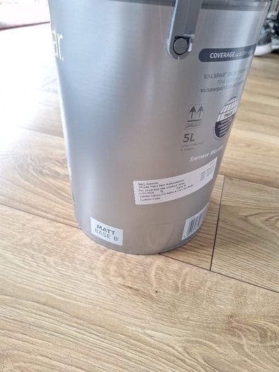 5L oval room blue colour matched valspar