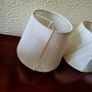 Vintage cream/ivory silk clip on shades x 5 Image 2