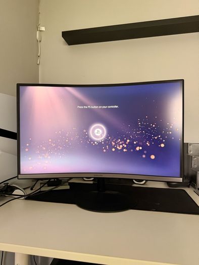 Samsung Lc24t550fduxen Full Hd 24" Curved Led Monitor - Grey